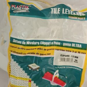 Punga de 100 clipsuri de 2 mm,sistem de nivelare gresie gama ULTRA