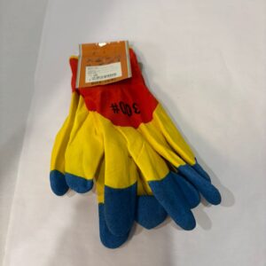 Manusi textil cauciucat Tricolore