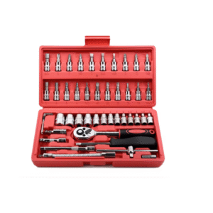 Set chei 46 piese tubulare si surubelnite