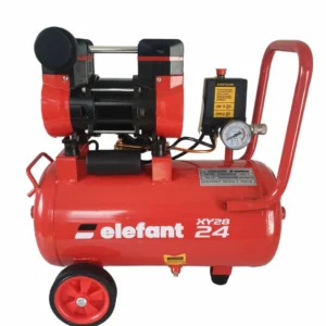 Compresor aer 24L XY2824 ELEFANT – Compact și Eficient pentru Diverse Utilizări Compresorul XY2824 ELEFANT este un echipament practic și fiabil, ideal pentru activități casnice și profesionale ce necesită aer comprimat. Cu un motor de 1.2 CP și un rezervor de 24L, acest model oferă un echilibru optim între dimensiune și performanță, fiind potrivit pentru umflarea anvelopelor, vopsit, curățare sau utilizarea sculelor