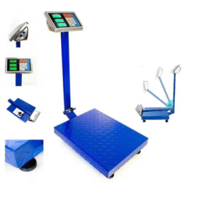 Cântar Electronic cu Platformă Metalică și Braț Rabatabil – LCD, 220V + Baterie