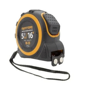 Ruletă 5m x 25mm ROTOR R5-25, Curea de mână, Auto-blocare